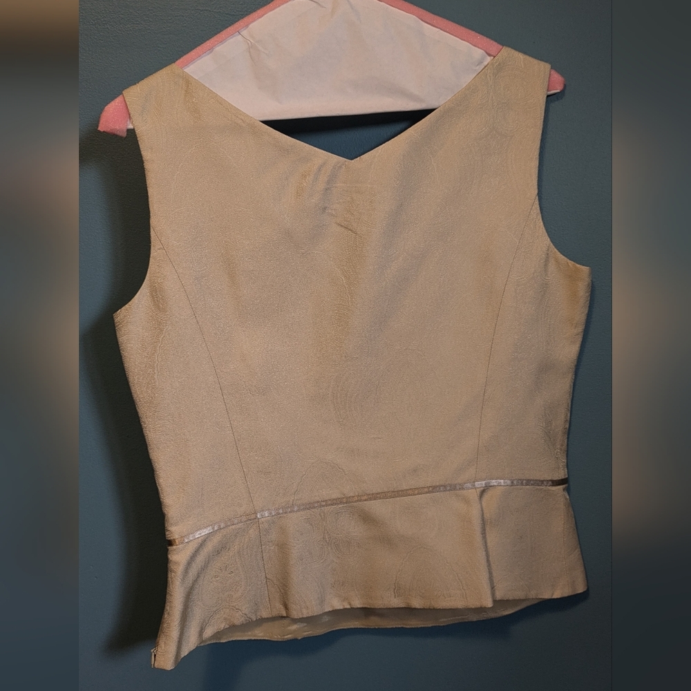 Silk Ann Taylor Cream Top - Picture 2 of 5